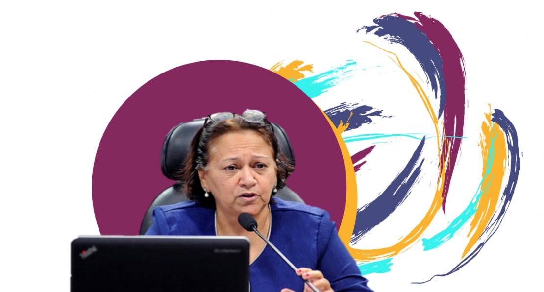 Fátima Bezerra foi a única mulher eleita governadora em 2018, com 57% dos votos