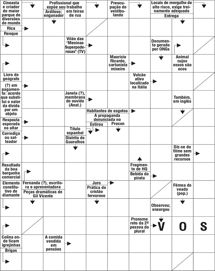 Palavras Cruzadas – Estadão