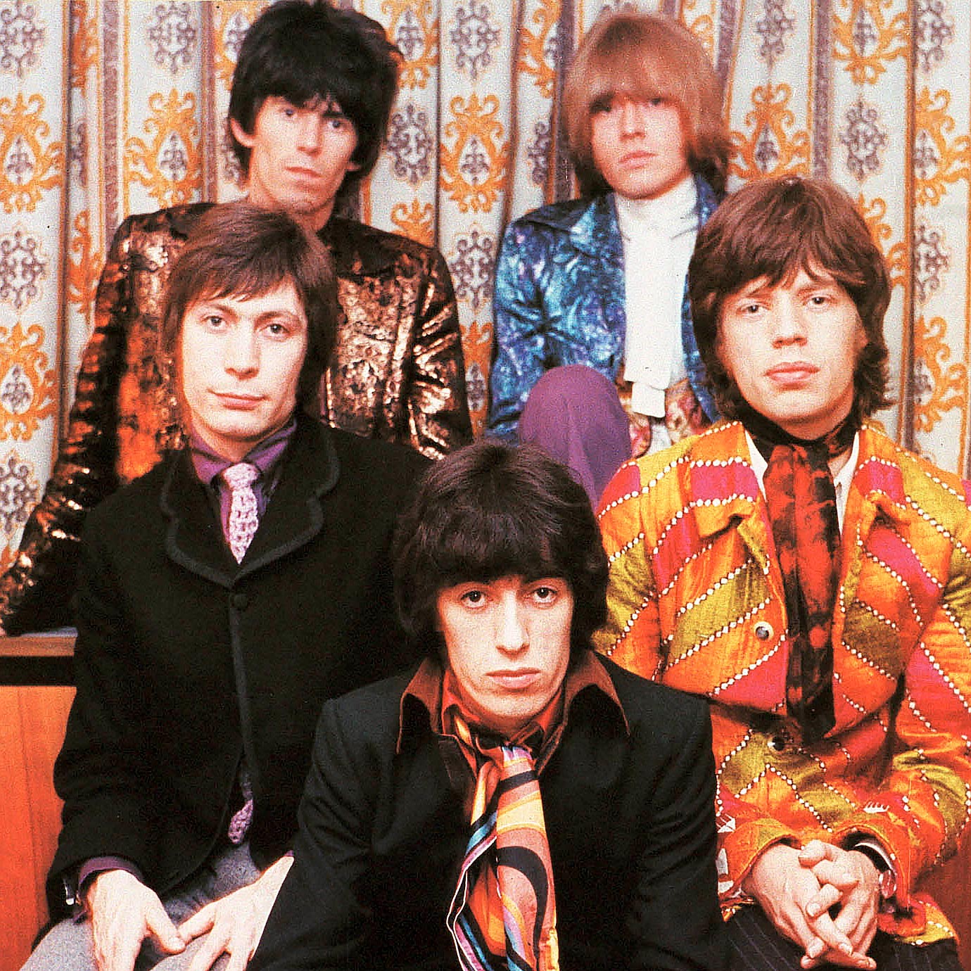 The Rolling Stones em pôster de 1967 para divulgação do disco 'Between the Buttons' em Londres.