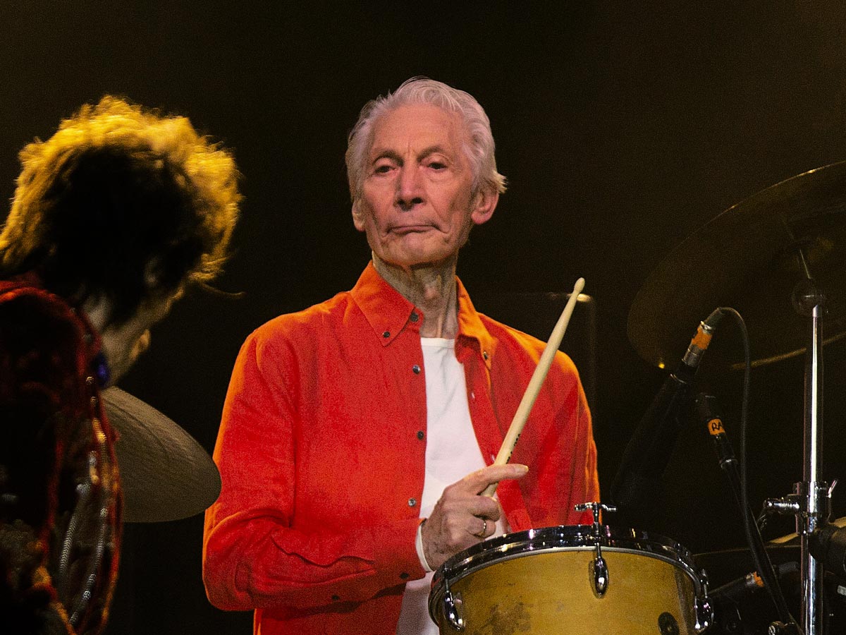 O baterista dos Rolling Stones, Charlie Watts, durante o show de abertura da turnê 'No Filter' no Soldier Field em Chicago, Illinois, EUA, em 21 de junho de 2019.